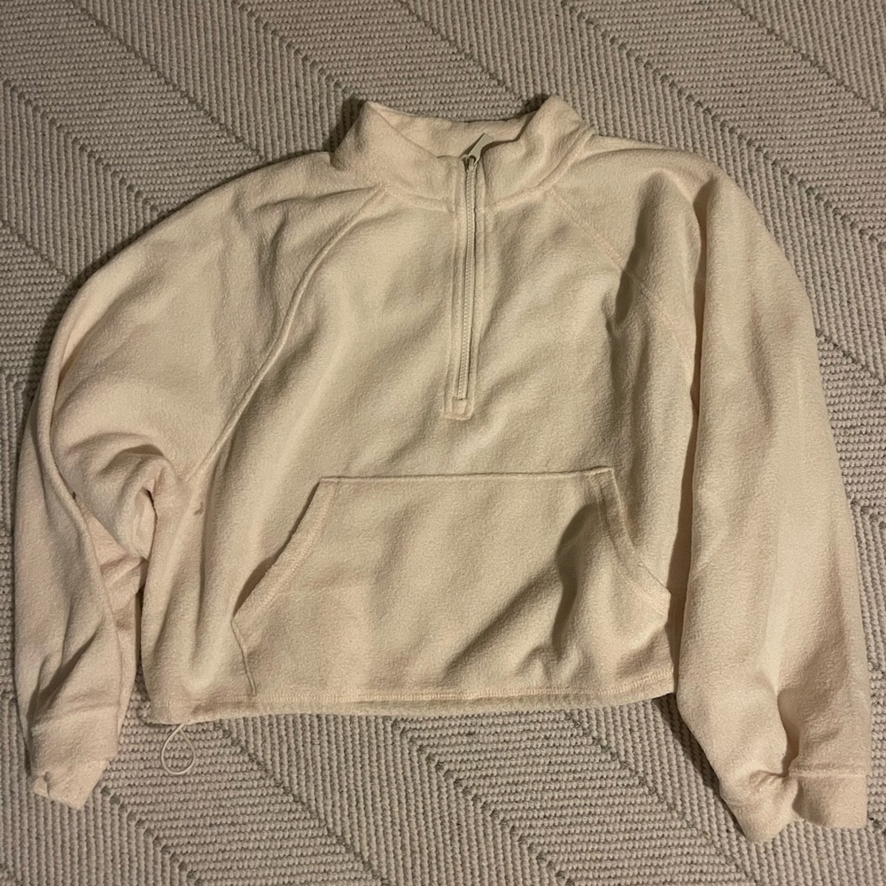 Old Navy Off-White Fleece Hoodie